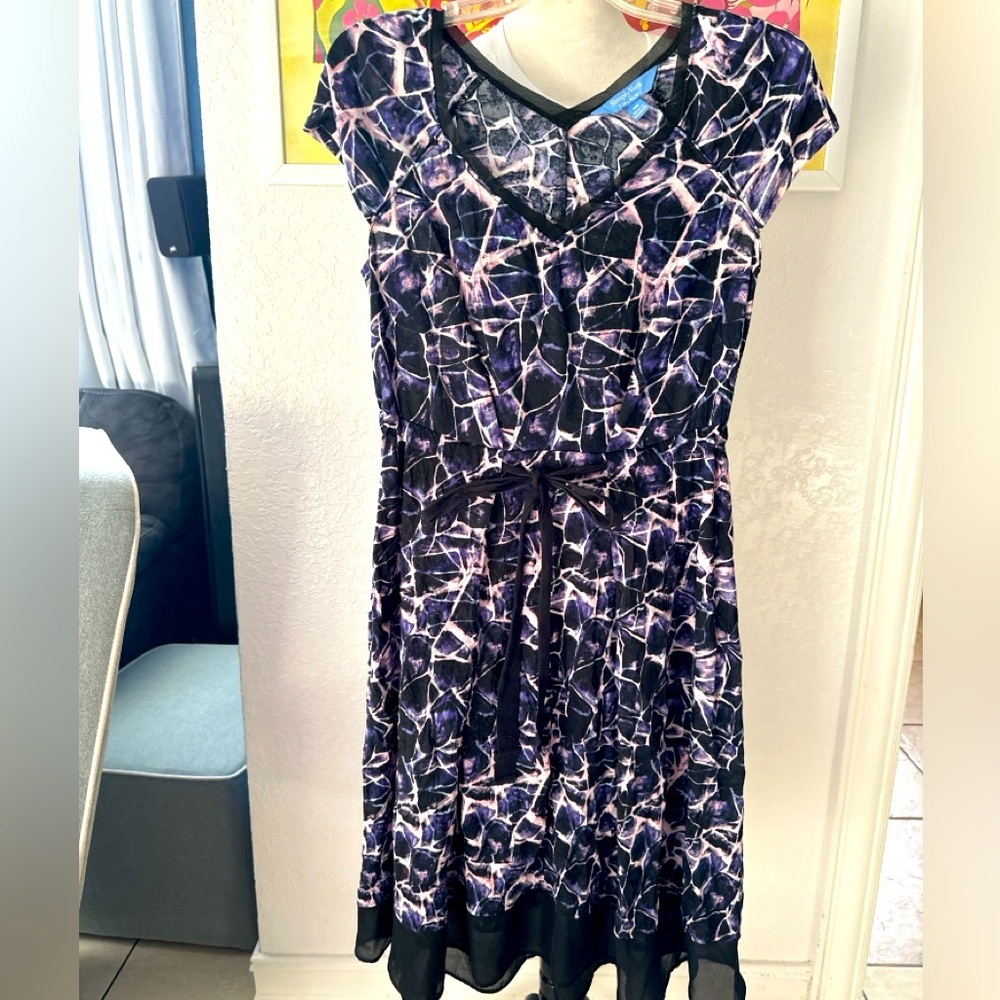 Abstract Print Dress